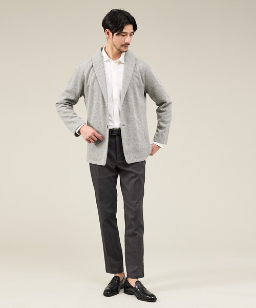 ABAHOUSE GRAY(アバハウスグレイ)の「【ON/OFF兼用】トリコット サッカー 長袖シャツ(シャツ/ブラウス・メンズ・ブルー系その他/ネイビー/ホワイト/ブラック・44/46/48/50)」の5枚目の写真