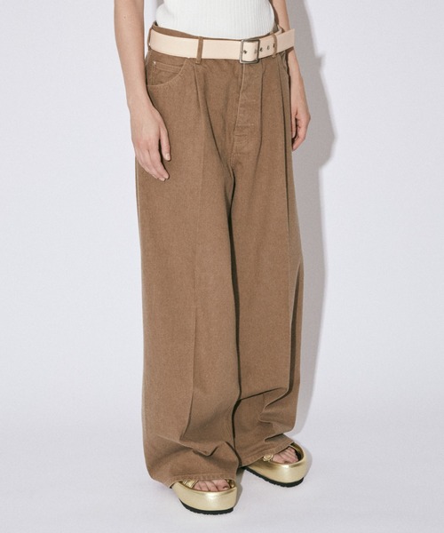 beautiful people(ビューティフルピープル)の「organic FOXbrown denim trousers fit(デニムパンツ・レディース・ブラウン・36/38)」の3枚目の写真