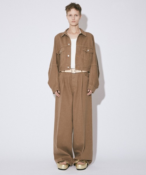beautiful people(ビューティフルピープル)の「organic FOXbrown denim trousers fit(デニムパンツ・レディース・ブラウン・36/38)」の5枚目の写真