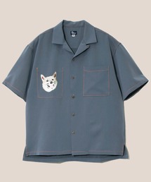 T/Rストレッチワンポイント刺繍O/Pシャツ