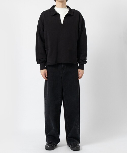 PUBLIC TOKYO(パブリックトウキョウ)の「RE: SHIOTA×GOAT スキッパー(スウェット・メンズ・オレンジ/パープル/グリーン/ブラック/グレー・FREE)」の16枚目の写真