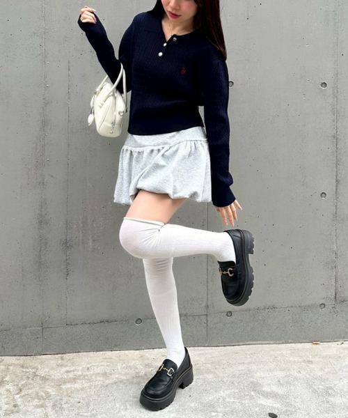 U.S. POLO ASSN.(ユーエスポロアッスン)の「【U.S. POLO ASSN. ×RMAF】ケーブルポロニットプルオーバー(ニット/セーター・レディース・ネイビー/ボルドー/グレー/オフホワイト/ブルー・FREE)」の20枚目の写真