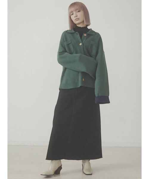 バイカラーCPOニットジャケットの18枚目の写真