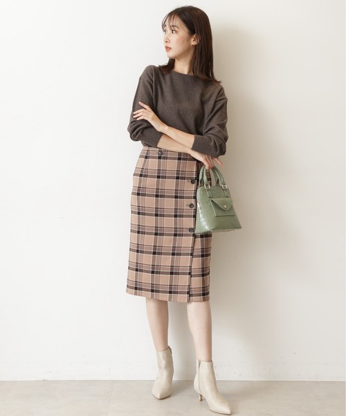 NATURAL BEAUTY BASIC(ナチュラルビューティーベーシック)の「リバーシブルチェックスカート(スカート・レディース・ベージュ系その他/グレー系その他・SMALL/MEDIUM/X-SMALL)」の15枚目の写真