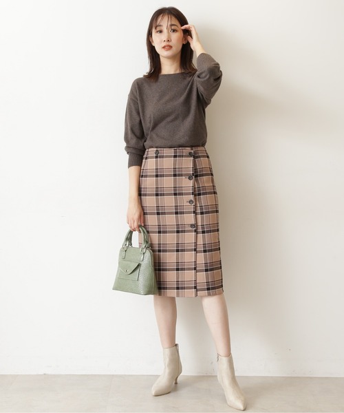 NATURAL BEAUTY BASIC(ナチュラルビューティーベーシック)の「リバーシブルチェックスカート(スカート・レディース・ベージュ系その他/グレー系その他・SMALL/MEDIUM/X-SMALL)」の16枚目の写真