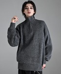 ADRER(アドラー)のfuwamochi half zip knit