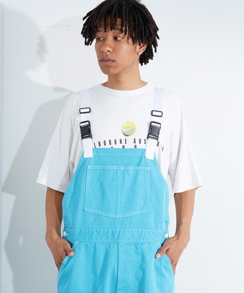 EDWIN(エドウィン)の「EDWIN エドウィン WEB限定【ユニセックス】 EDWIN STEPMARK バルーンオーバーオール サロペット ビブ カーゴパンツ(サロペット/オーバーオール・メンズ・ホワイト/ブラック/パープル/ターコイズブルー/オレンジ・MEDIUM/LARGE)」の3枚目の写真