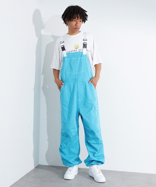 EDWIN(エドウィン)の「EDWIN エドウィン WEB限定【ユニセックス】 EDWIN STEPMARK バルーンオーバーオール サロペット ビブ カーゴパンツ(サロペット/オーバーオール・メンズ・ホワイト/ブラック/パープル/ターコイズブルー/オレンジ・MEDIUM/LARGE)」の19枚目の写真
