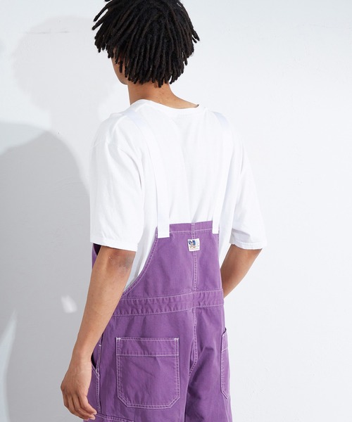 EDWIN(エドウィン)の「EDWIN エドウィン WEB限定【ユニセックス】 EDWIN STEPMARK バルーンオーバーオール サロペット ビブ カーゴパンツ(サロペット/オーバーオール・メンズ・ホワイト/ブラック/パープル/ターコイズブルー/オレンジ・MEDIUM/LARGE)」の18枚目の写真