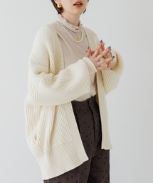 片畔ニットガウンカーディガン