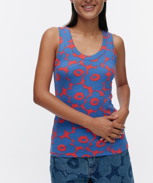 marimekko(マリメッコ)の「Uusia Unikko / jersey top(タンクトップ・レディース・ブラック/ブルー・X-SMALL/SMALL/MEDIUM/LARGE)」の5枚目の写真