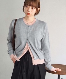 tiptop | 配色レイヤードクルーネックカーディガン(カーディガン/ボレロ)