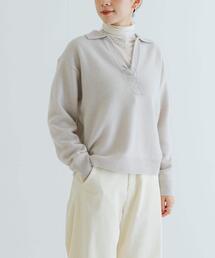 URBAN RESEARCH | カシミヤ混強縮キーネックニットプルオーバー(ニット/セーター)