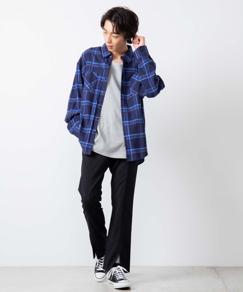 WEGO(ウィゴー)の「WEGO/【WEB限定】【S~Lあり/ユニセックスで使える】ラウンドワッフルタンクトップ(タンクトップ・メンズ・ホワイト/ブラック/ベージュ/杢グレー/ライトベージュ/ブラック系その他5・SMALL/MEDIUM/LARGE)」の12枚目の写真