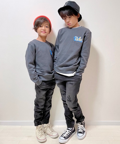 RiYｘムラサキスポーツ ANTIBAL/アンティバル キッズ カレッジロゴスウェット 214AN3TR080MUの8枚目の写真