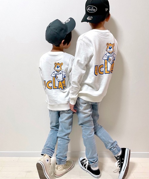 RiYｘムラサキスポーツ ANTIBAL/アンティバル キッズ カレッジロゴスウェット 214AN3TR080MUの16枚目の写真