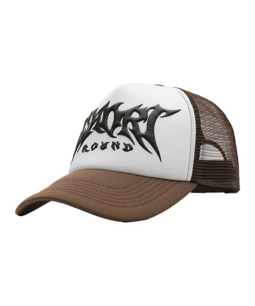 SHORT ROUND(ショートラウンド)の「SHORT ROUND/3Dプリントメッシュキャップ(キャップ・レディース・ブラウン/ブラック・FREE)」の4枚目の写真