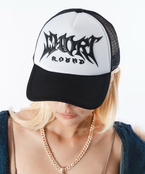 SHORT ROUND(ショートラウンド)の「SHORT ROUND/3Dプリントメッシュキャップ(キャップ・レディース・ブラウン/ブラック・FREE)」の2枚目の写真