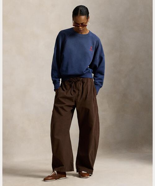 POLO RALPH LAUREN(ポロ ラルフ ローレン)の「ロゴ オンブレ フリース クルーネック(スウェット・レディース・ネイビー系1・XS/S/M/L)」の3枚目の写真
