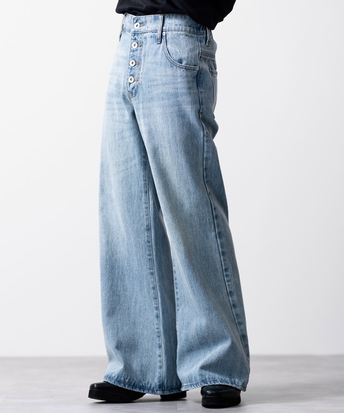 【CLEL】Vintage Design Pantalon Denim Pants/ヴィンテージデザイン パンタロンデニムパンツの2枚目の写真