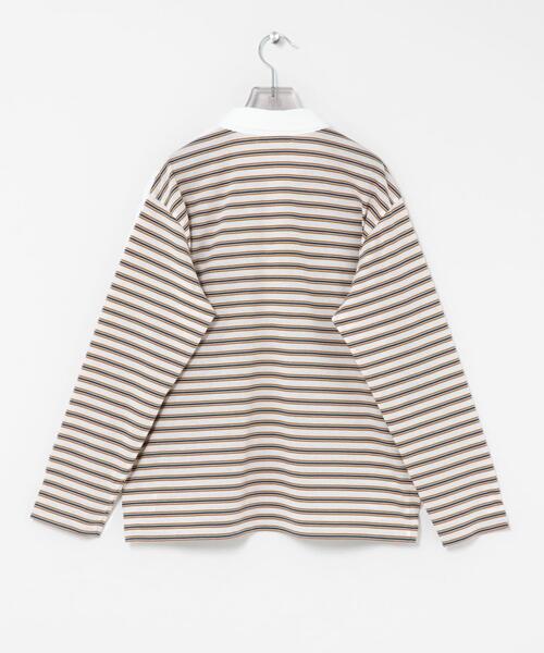 URBAN RESEARCH(アーバンリサーチ)の「シャツカラーマルチボーダーカットソー(シャツ/ブラウス・レディース・レッド/ベージュ/オフホワイト・FREE)」の17枚目の写真