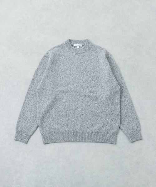 URBAN RESEARCH(アーバンリサーチ)の「MIX MOULINE CREW-NECK KNIT(ニット/セーター・メンズ・ベージュ/グリーン/グレー/ブルー・MEDIUM/LARGE)」の13枚目の写真