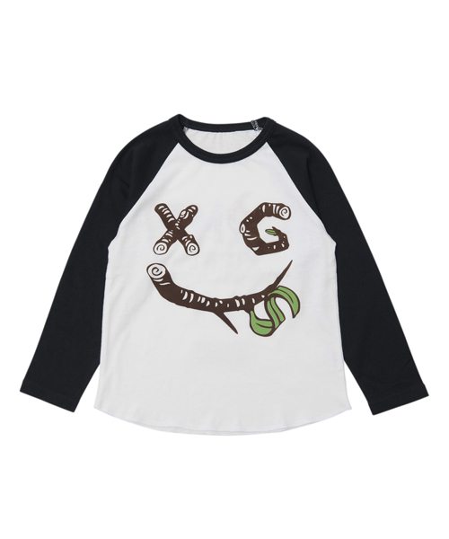 X-girl Stages(エックスガールステージス)の「L/S BB TEE SMILEY CAMP(4T~7T)(Tシャツ/カットソー・キッズ・ブラック/レッド/ネイビー・7T/6T/5T/4T)」の8枚目の写真