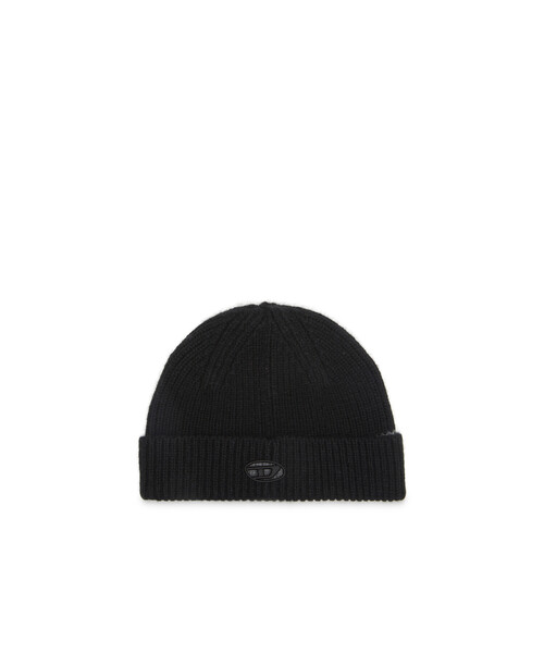 DIESEL(ディーゼル)の「メンズ ニットキャップ K-ARAC(ニットキャップ/ビーニー・メンズ・ブラック/ベージュ・UNI)」の2枚目の写真