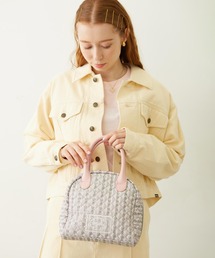 MILKFED. | STRIPED FLOWER QUILTED BAG(ハンドバッグ)