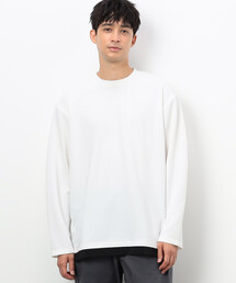COMME CA ISM | タテ畝ストレッチポンチ フェイクレイヤード クルーネックＴシャツ （長袖）(Tシャツ/カットソー)
