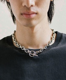 WYM LIDNM | CROSS LINK SHORT NECKLACE / ANCHOR TWIST SHORT NECKLACE(ネックレス)