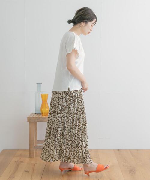 ITEMS URBANRESEARCH(アイテムズ アーバンリサーチ)の「ガラプリーツスカート(スカート・レディース・ブラック/ブラウン/カーキ・FREE)」の8枚目の写真