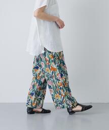 かぐれ | コットンリネンプリントイージーパンツ(その他パンツ)