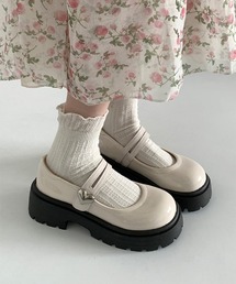 WEGO | WEGO/ハートバックル厚底ローファー/メリージェーンシューズ(ローファー)