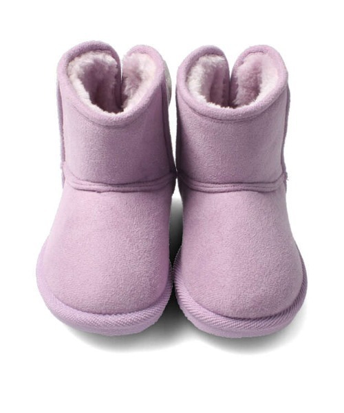 Kids Foret(キッズフォーレ)の「【撥水加工】りぼん付きムートンブーツ(ブーツ・キッズ・ベージュ/パープル・15 /18/17/16)」の5枚目の写真