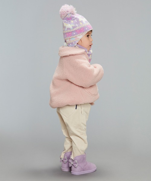 Kids Foret(キッズフォーレ)の「【撥水加工】りぼん付きムートンブーツ(ブーツ・キッズ・ベージュ/パープル・15 /18/17/16)」の15枚目の写真