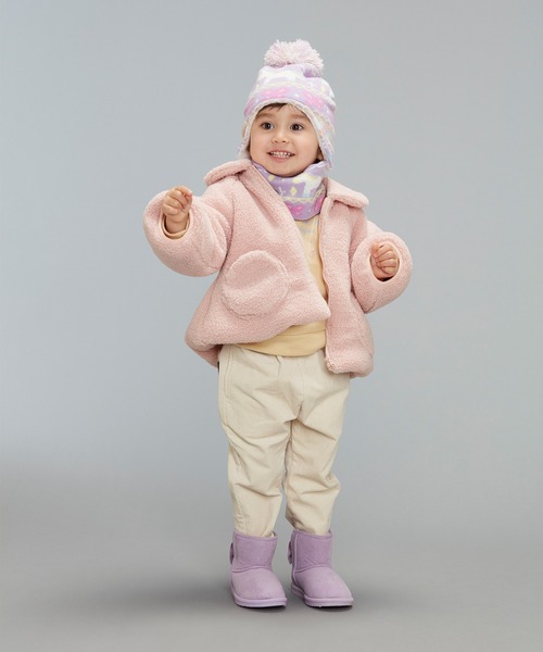 Kids Foret(キッズフォーレ)の「【撥水加工】りぼん付きムートンブーツ(ブーツ・キッズ・ベージュ/パープル・15 /18/17/16)」の14枚目の写真