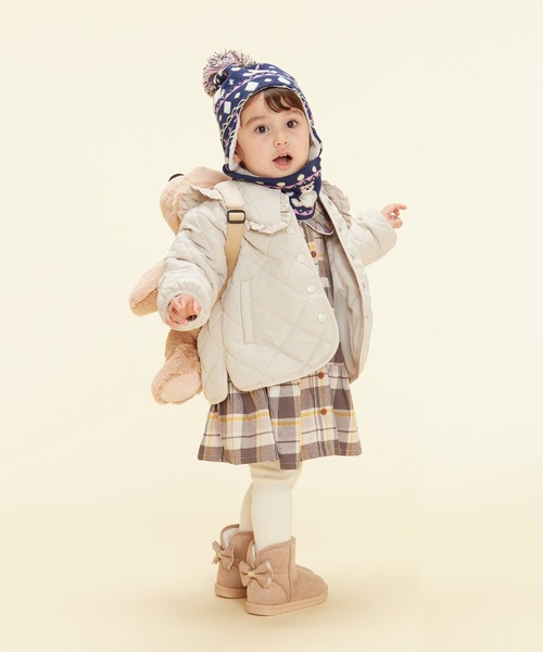 Kids Foret(キッズフォーレ)の「【撥水加工】りぼん付きムートンブーツ(ブーツ・キッズ・ベージュ/パープル・15 /18/17/16)」の17枚目の写真