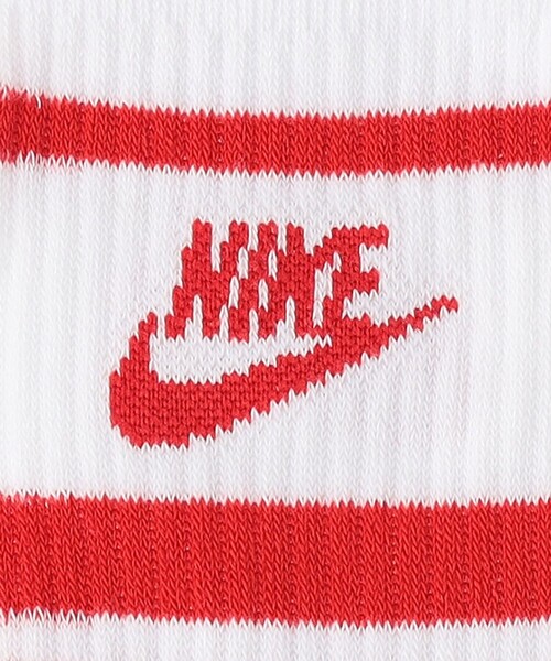 NIKE(ナイキ)の「<NIKE>3P ロゴ クルーソックス(ソックス/靴下・レディース・ホワイト・FREE)」の4枚目の写真