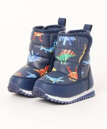 【撥水加工】ユニコーン・恐竜総柄スノーブーツ