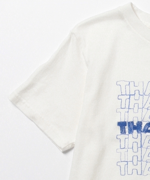 BEAMS BOY(ビームスボーイ)の「SCREEN STARS / THANK YOU 刺繍Tシャツ(Tシャツ/カットソー・レディース・ホワイト/グレー/ブルー・ONE SIZE)」の22枚目の写真