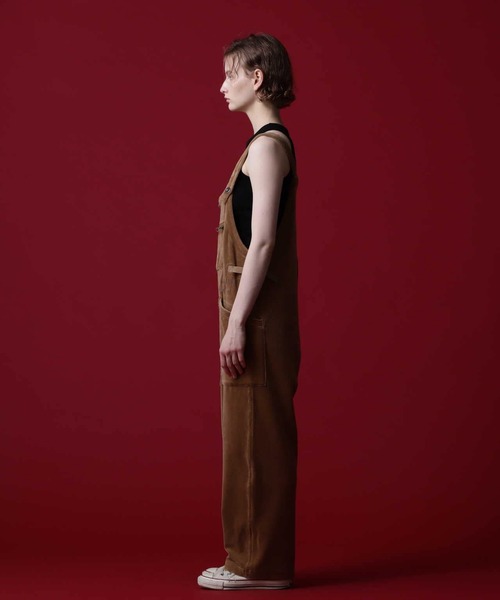 AVIREX(アヴィレックス)の「《COLLECTION》L-VELOR OVERALL/ ベロア オーバーオール(サロペット/オーバーオール・レディース・ブラック/カーキ/オレンジ・FREE)」の13枚目の写真