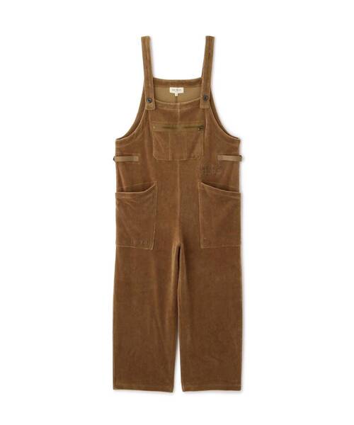 AVIREX(アヴィレックス)の「《COLLECTION》L-VELOR OVERALL/ ベロア オーバーオール(サロペット/オーバーオール・レディース・ブラック/カーキ/オレンジ・FREE)」の5枚目の写真