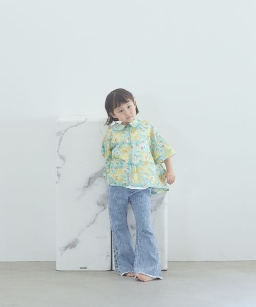 LOWRYS FARM(ローリーズファーム)の「デニムフレアパンツ 904952(デニムパンツ・キッズ・ワンウォッシュ/ケミカルウォッシュ・110cm/120cm/130cm/140cm/150cm)」の16枚目の写真