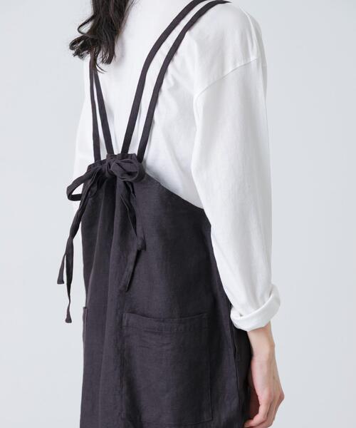 かぐれ(カグレ)の「リネンサロペット(サロペット/オーバーオール・レディース・チャコールグレー/グレー系その他/ブラック・FREE)」の16枚目の写真
