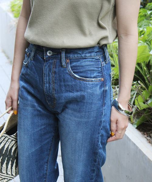 JOURNAL STANDARD relume(ジャーナルスタンダード レリューム)の「12ozデニムテーパード(デニムパンツ・レディース・ネイビー/ブルー・40/38/36/34)」の8枚目の写真