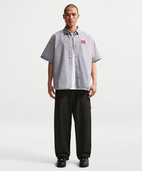 NIKE(ナイキ)の「ナイキ ライフ メンズ ショートスリーブ ボタンダウン トップス / Nike Life Men's Short-Sleeve Button-Down Top IF0927-060 Anthracite(シャツ/ブラウス・メンズ・スミクロ・2XL/L/M/S/XL)」の12枚目の写真