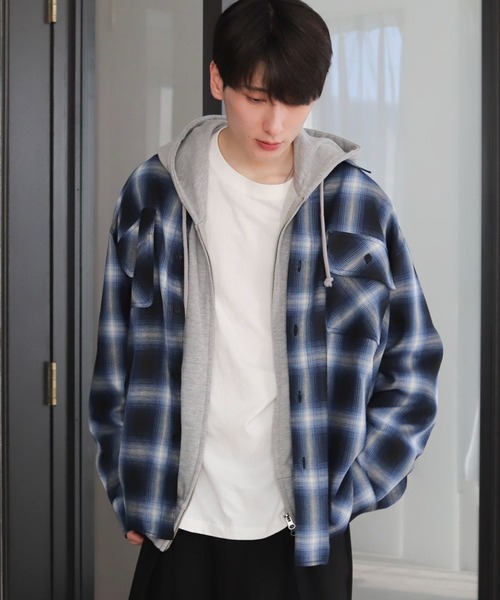 WEGO(ウィゴー)の「WEGO/【26年春新作】オンブレチェックシャツ(シャツ/ブラウス・メンズ・その他5/その他2/その他4/その他1/その他6/その他3・MEDIUM/LARGE/SMALL)」の5枚目の写真