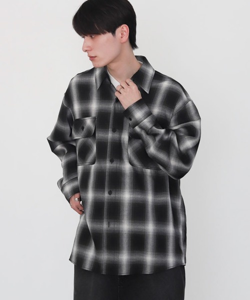 WEGO(ウィゴー)の「WEGO/【26年春新作】オンブレチェックシャツ(シャツ/ブラウス・メンズ・その他5/その他2/その他4/その他1/その他6/その他3・MEDIUM/LARGE/SMALL)」の9枚目の写真