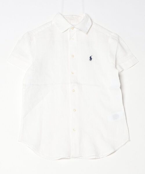 POLO RALPH LAUREN(ポロ ラルフ ローレン)の「リネン ショートスリーブ シャツ(シャツ/ブラウス・レディース・ホワイト・M/S/XS/L/XL/XXS)」の3枚目の写真